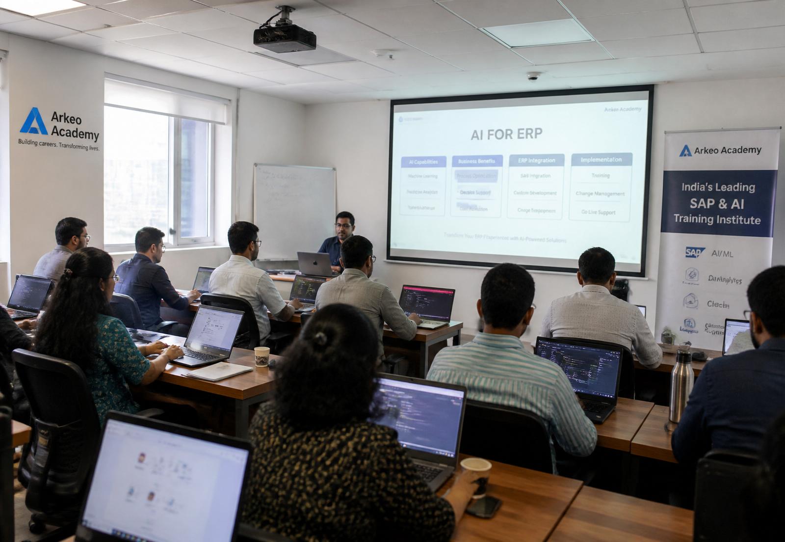 Indian professionals in corporate training session
